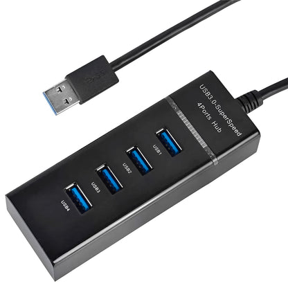 Adaptador Hub Usb 3.0 Pc Laptop De 4 Puertos Alta Velocidad