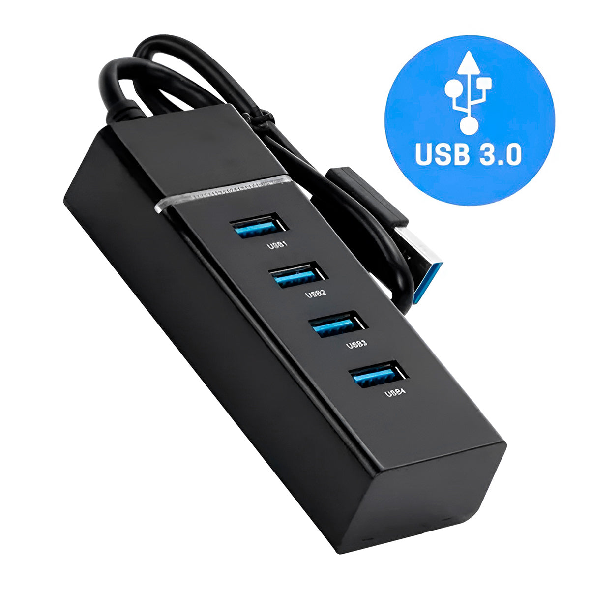 Adaptador Hub Usb 3.0 Pc Laptop De 4 Puertos Alta Velocidad