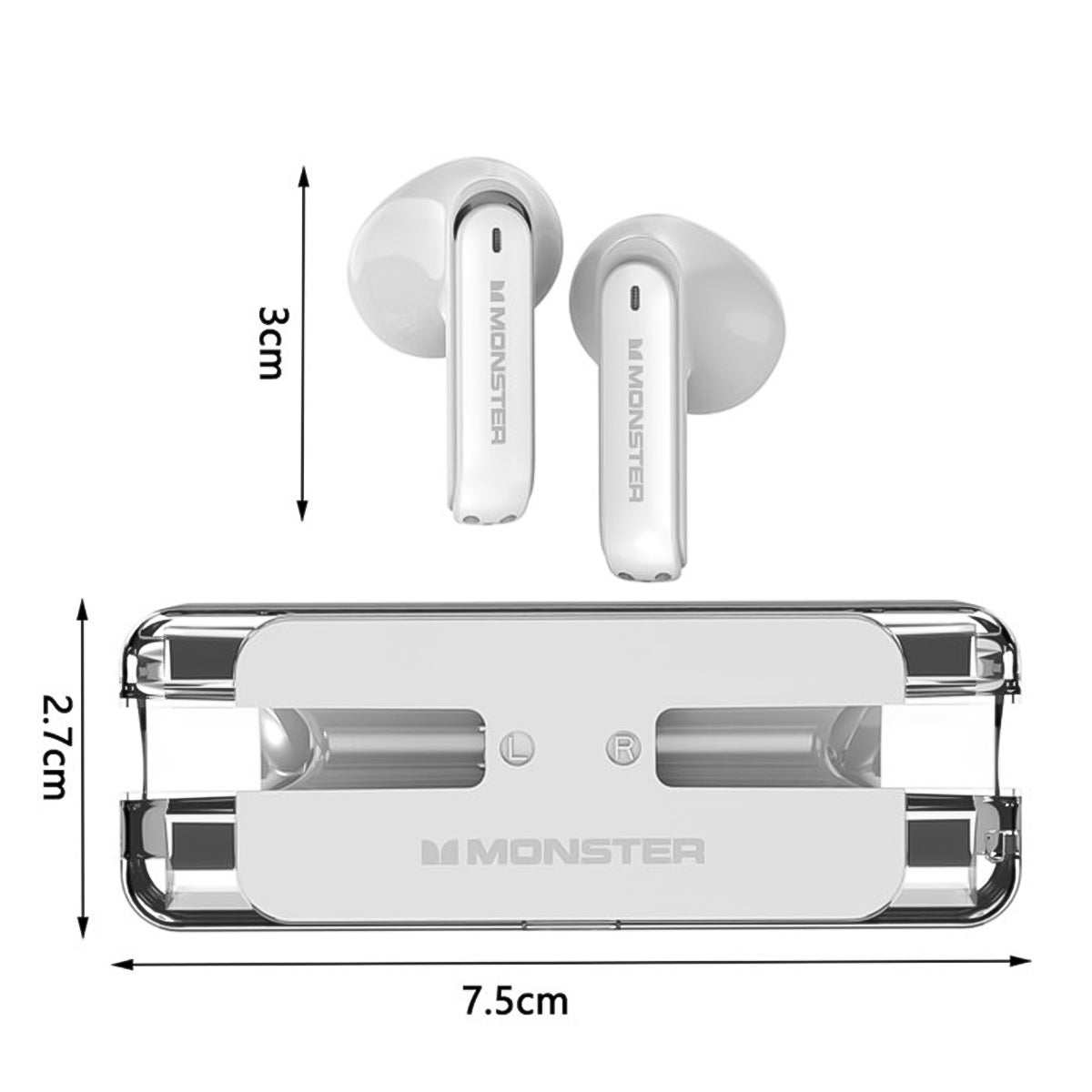 Audifonos Gamer Bluetooth Monster XKT08 Manos Libres ORIGINAL