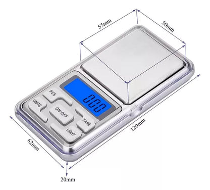 Balanza Electrónica De Alta Precision De Bolsillo 200gr