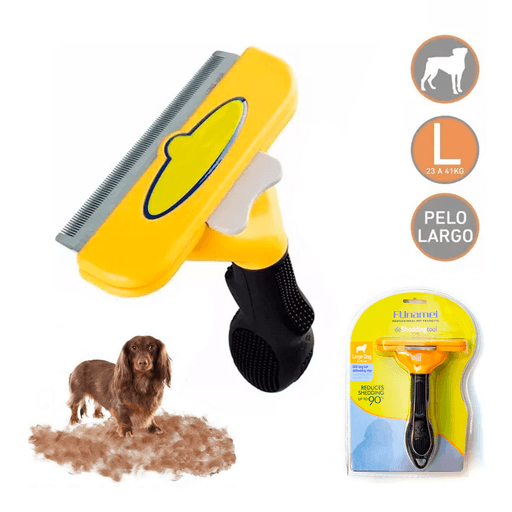 Cepillo Peine Furminator Deslanador Cortador de Pelo 4" Mascotas