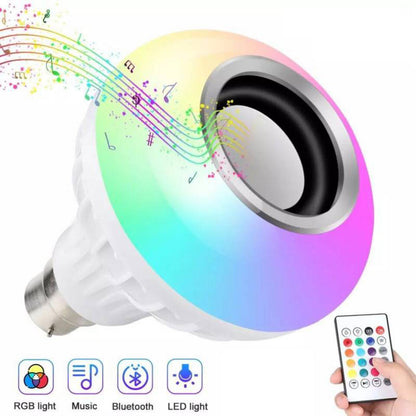 Foco Parlante Bluetooth Inteligente Multicolor Led + Control