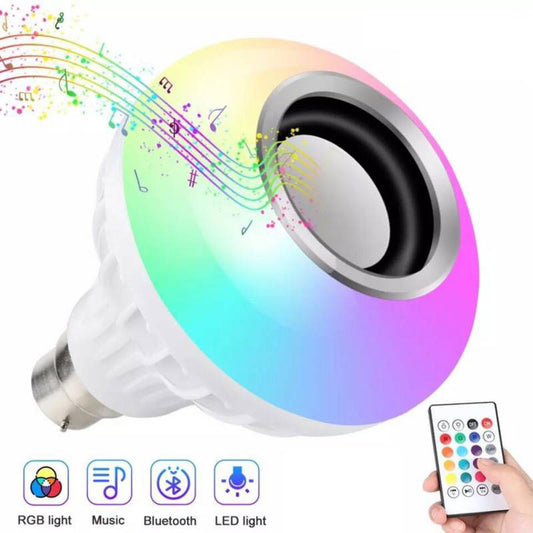 Foco Parlante Bluetooth Inteligente Multicolor Led + Control