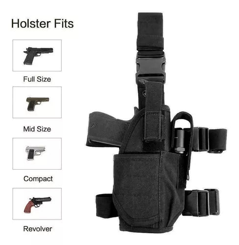 Funda De Pistola Universal Táctica De Pierna Policial Militar