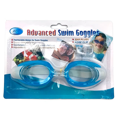 Gafas De Natacion Googles Infantil + Tapones De Oido + Clip Nasal