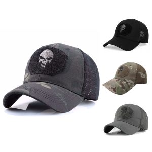 Gorra Jockey Logo Calavera Táctica Militar