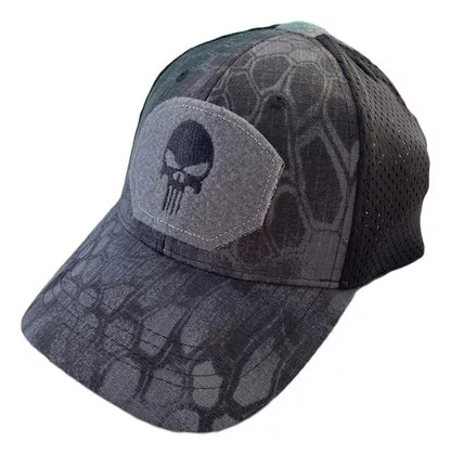 Gorra Jockey Logo Calavera Táctica Militar