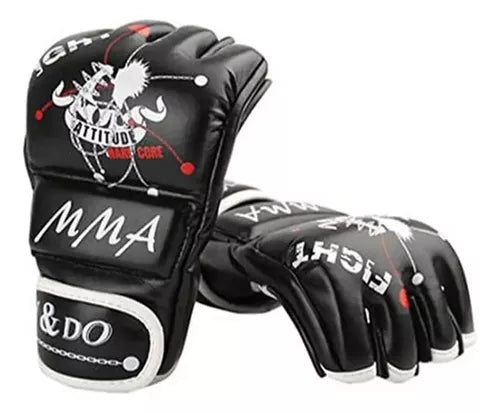 Guantes De MMA Box Boxeo Try Do Medio Dedo