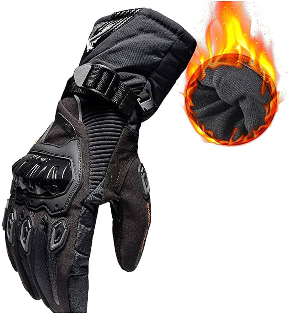 Guantes De Motociclismo Tactil Impermeables Térmicos Con Proteccion