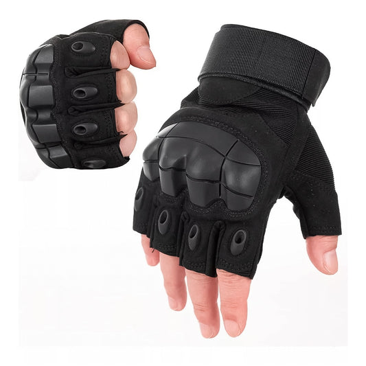 Guantes Tácticos 511 Militar Medio Dedo Protector Duro De Nudillo