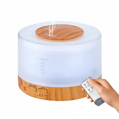 Humidificador De Ambientes 500ml Con Luz Led + Control Aromaterapia Purificador