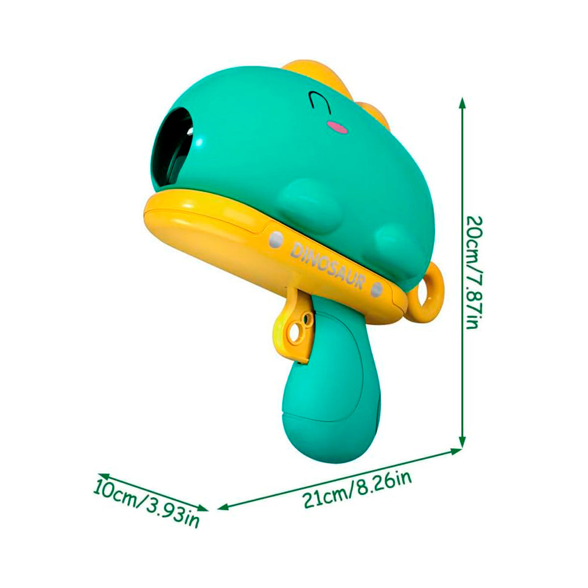 Jueguete Pistola Dinosaurio Infantil + Tablero + Pelotas Adhesivas