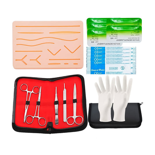 Kit Quirurgico Para Práctica De Sutura Diseccion Pad 6pcs