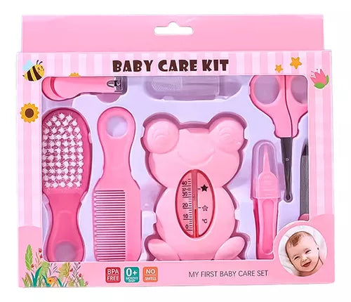 Kit Aseo Bebes Recien Nacido 8 Piezas Infantil Rosa / Azul