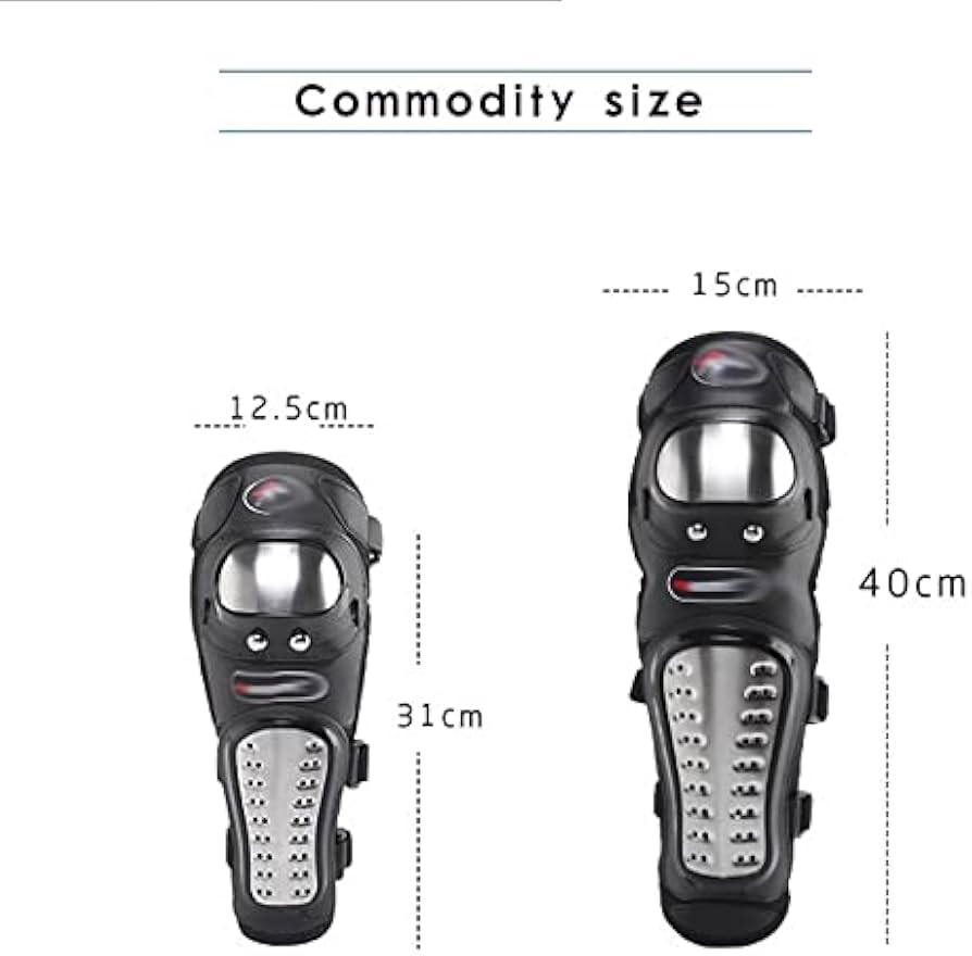 Kit De Protección Rodilleras Y Coderas Moto Motocross acero inoxidabl