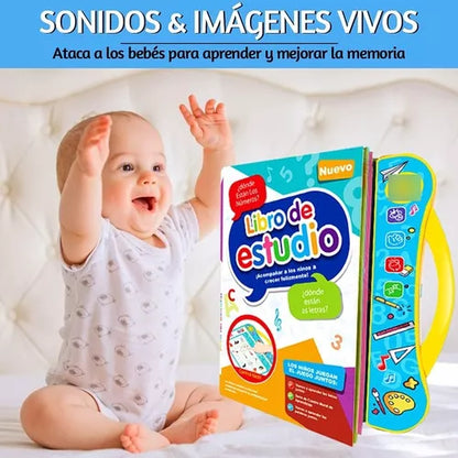 Libro De Estudio Electrónico Sonido Español Inglés Juguetes Bebés Niños