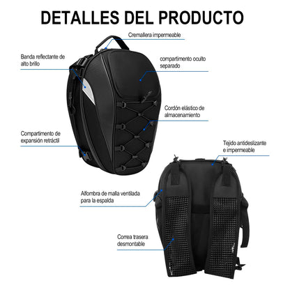 Mochila De Tanque Wolf De Moto Impemeable Multiusos