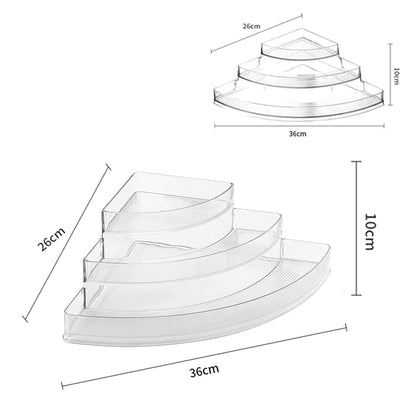 Organizador Envase Contenedor De Almacenamiento De 3 Niveles De Plástico