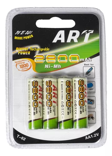 Pilas AAA / AA Recargables x4 Unidades 1250/2800 Mah 1.2v