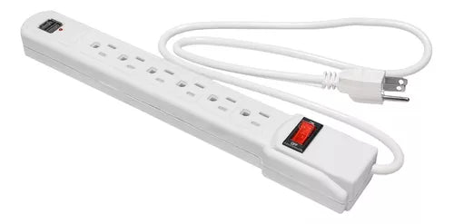 Regleta Extension Regulador De Voltaje 110V 6 Tomas + USB