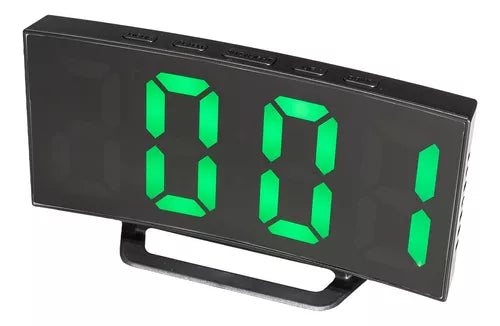 Reloj Led Digital Multifunción Pantalla Espejo Con Base